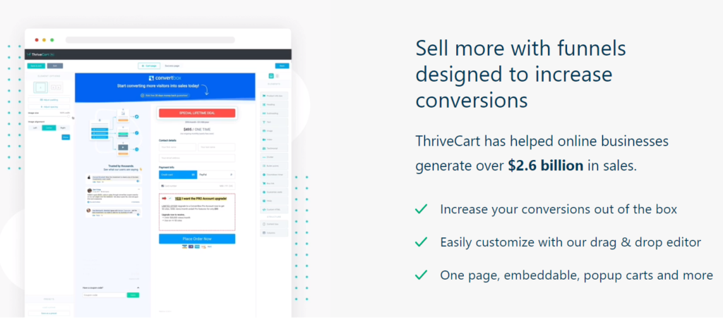 ThriveCart Vs Clickfunnels: Thrivecart Features