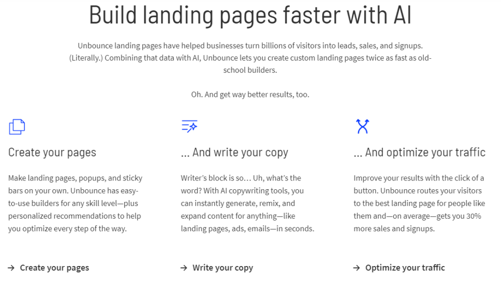 Unbounce Vs Clickfunnels: Feature