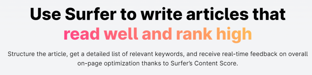 Surfer SEO Review: Feature