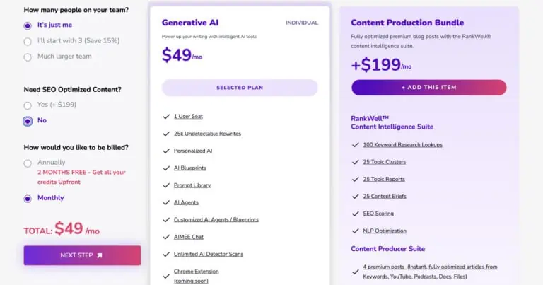 Content At Scale Review: Pricing