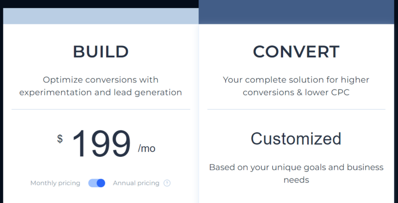 Instapage Review: Pricing