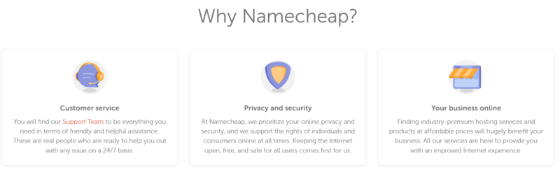 Namecheap Review: Features